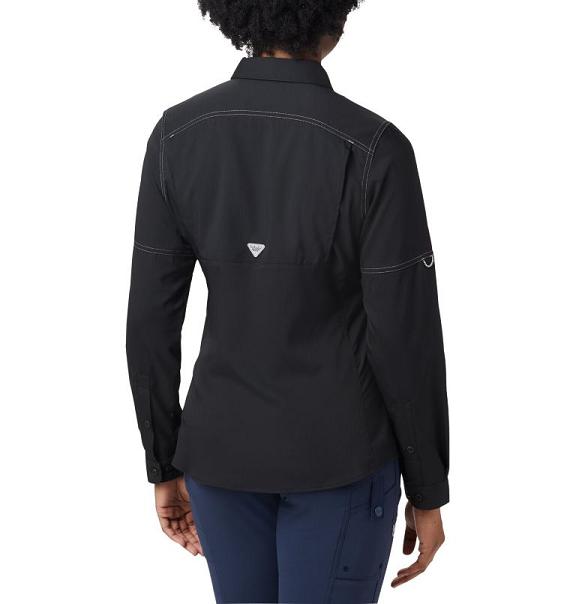 Columbia PFG Lo Drag Shirts Black For Women's NZ9317 New Zealand